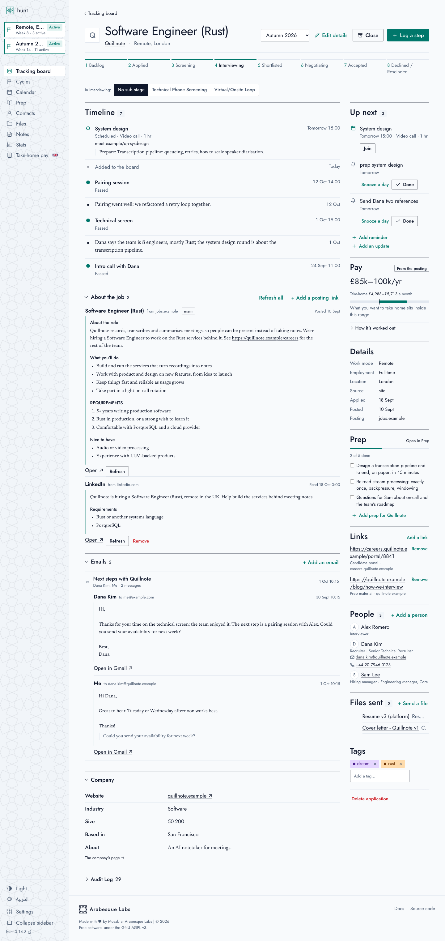 An application