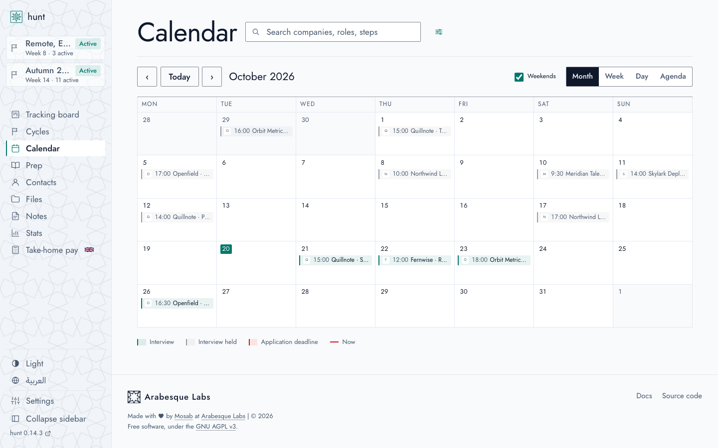 Calendar